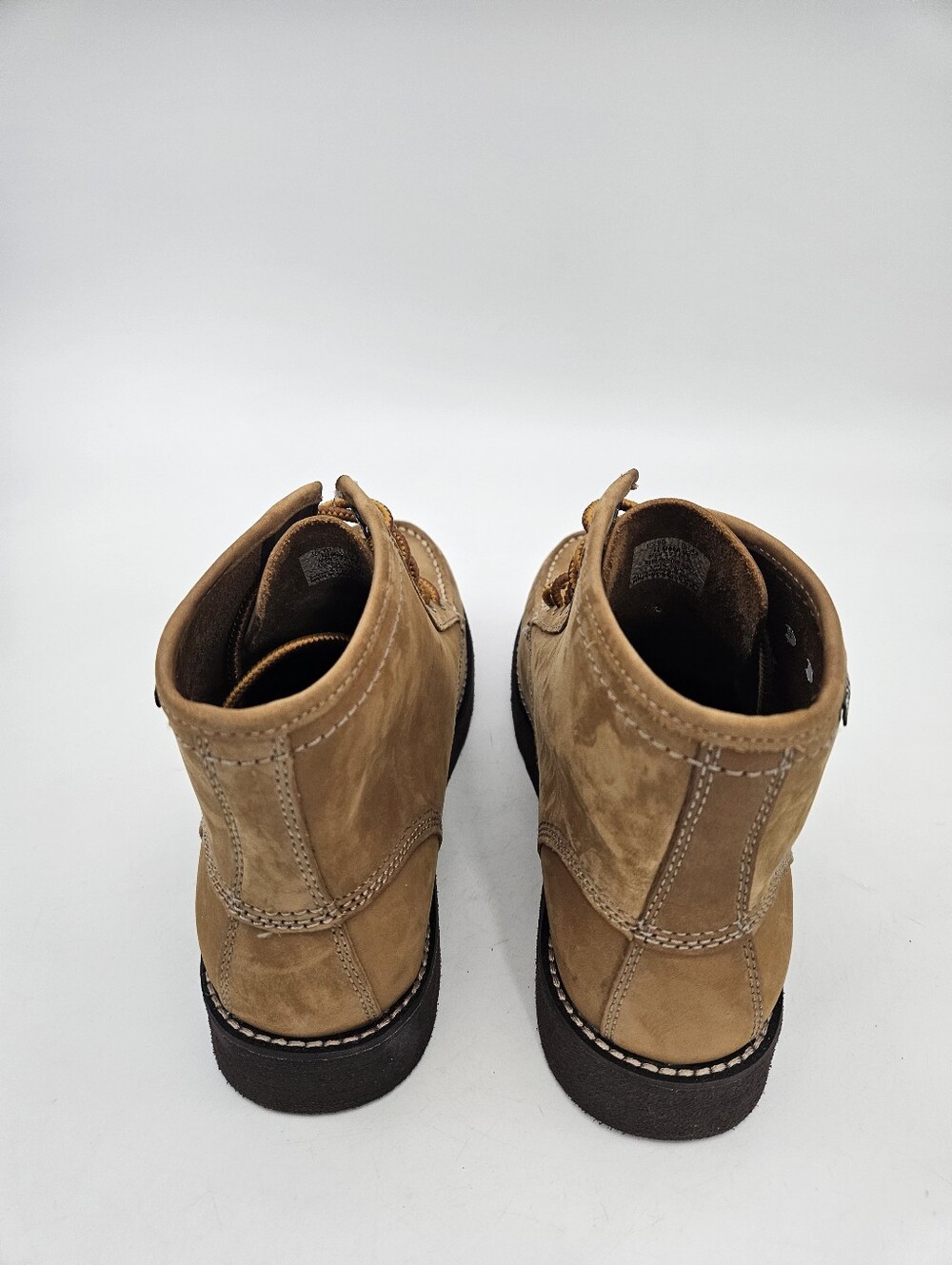 Eastland Men's Lumber Up Lace-Up Leather Boots in Tan Sz 9D Lightweight Durable - Picture 6 of 12
